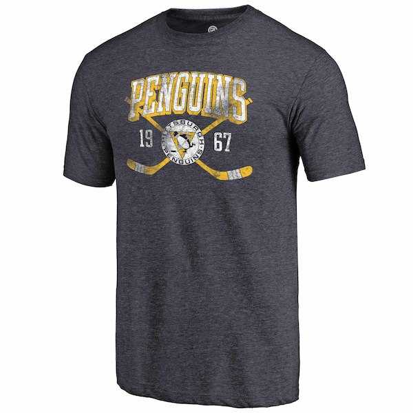 Pittsburgh Penguins Fanatics Branded Navy Line Shift Tri Blend T-Shirt,We sell and wholesale Pittsburgh Penguins Fanatics Branded Navy Line Shift Tri Blend T-Shirt on line form chian!